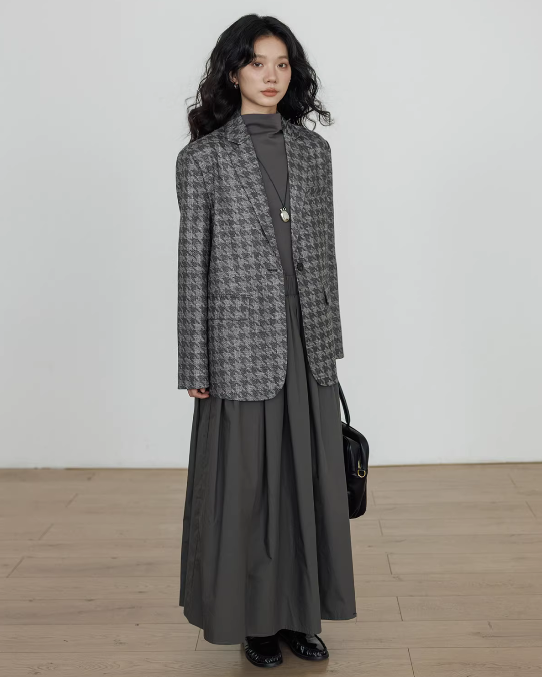 Half-Turtleneck Long Dress VAS0185