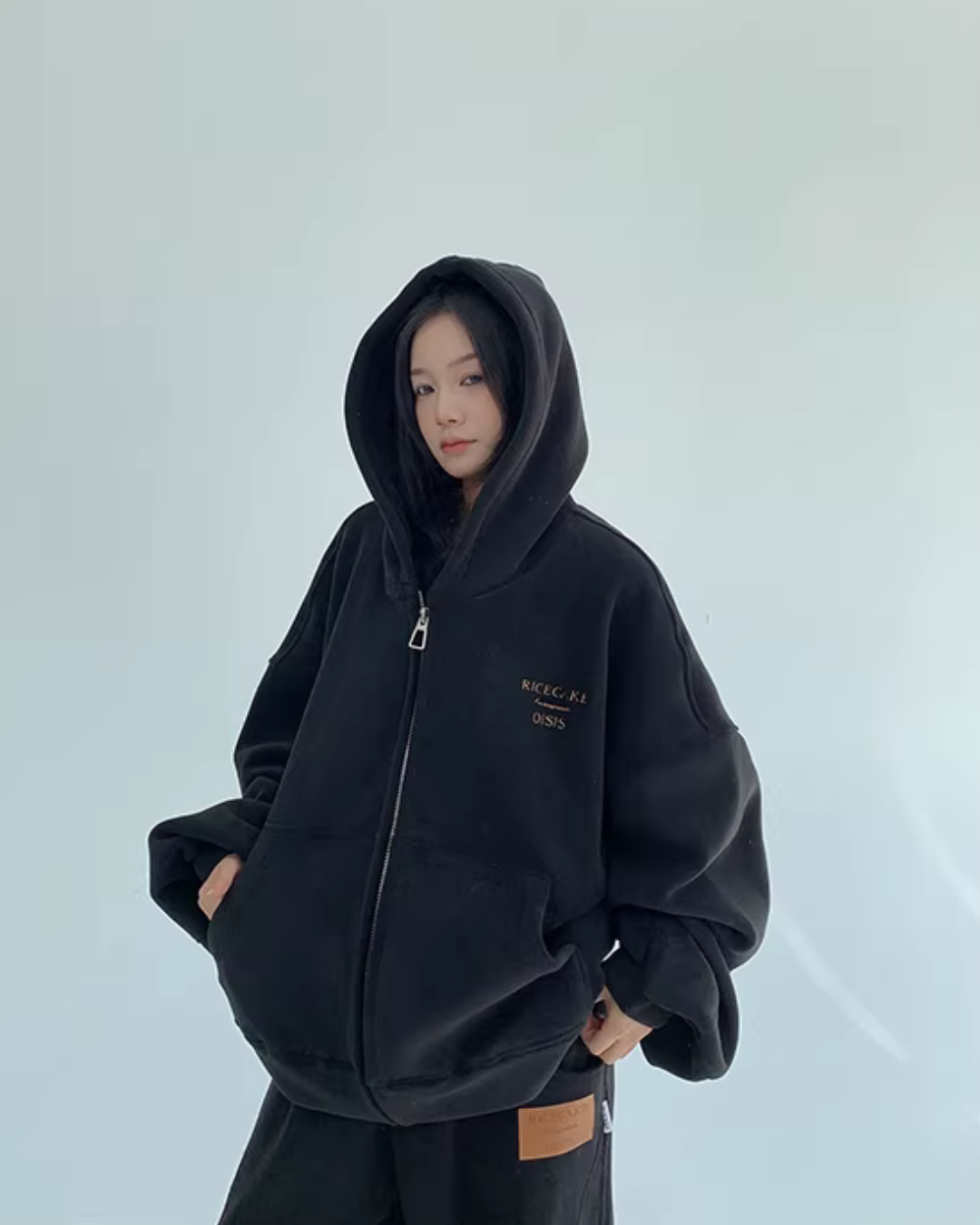 Fleece Zip-Up Hoodie / Fleece Wide Pants YLS1015