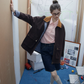 Plaid Design Loose Silhouette Jacket RLZ0014