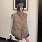 Stand Collar Cotton Down Vest YLS1012