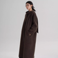 Tie Collar Long Coat SRS0384