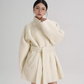 Mid Length Belted Wool Coat SRS0363