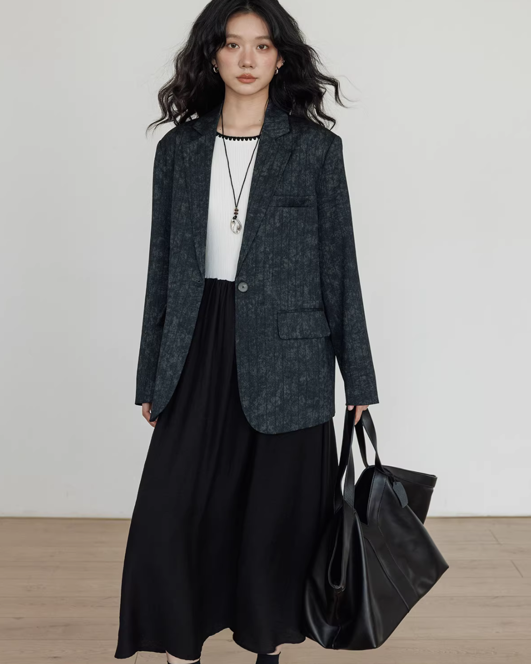 Linen Oversized Casual Jacket/Wide Pants VAS0181