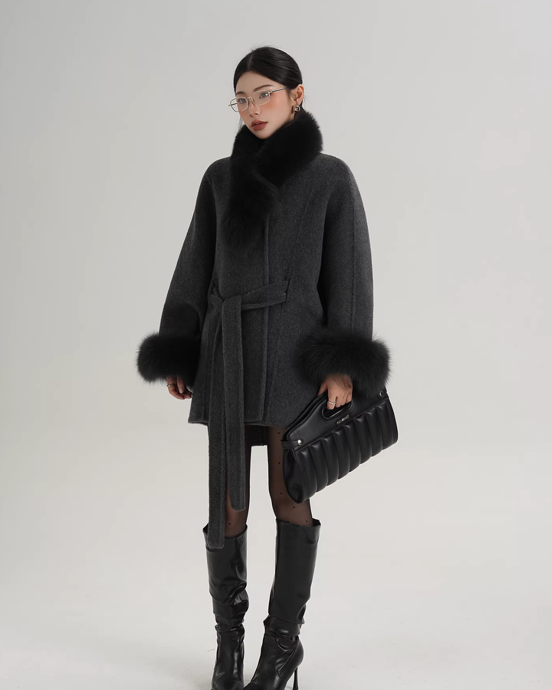 Fur Collar Cape Coat SRS0400