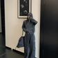 Vintage Double Zipper Jacket / Cargo Track Pants YLS1054