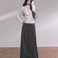 Choker Style Long Sleeve Top LAS0043