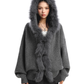 Fur Hood Zip Up Knit BGS0018