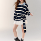 Border Half Button Dress ASG0018