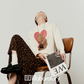 Vintage Printed Long-Sleeve T-Shirt / Leopard Skirt LLA0663