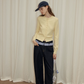 Patchwork High Waist Wide Pants RLZ0008