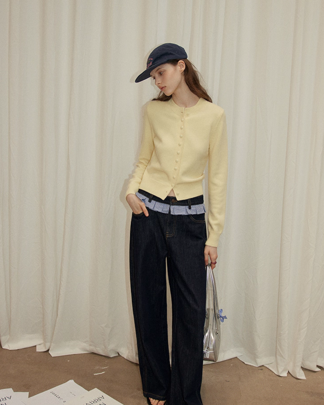 Patchwork High Waist Wide Pants RLZ0008