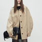 Patchwork Mid-Length Trench Coat TEO0008