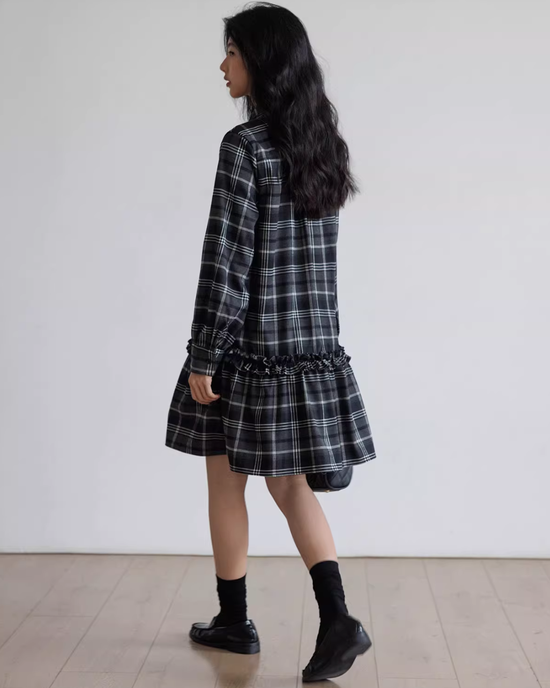 Vintage Plaid Dress VAS0186