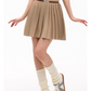 Polo Rib Knit Top / Pleated Skirt MDB0001