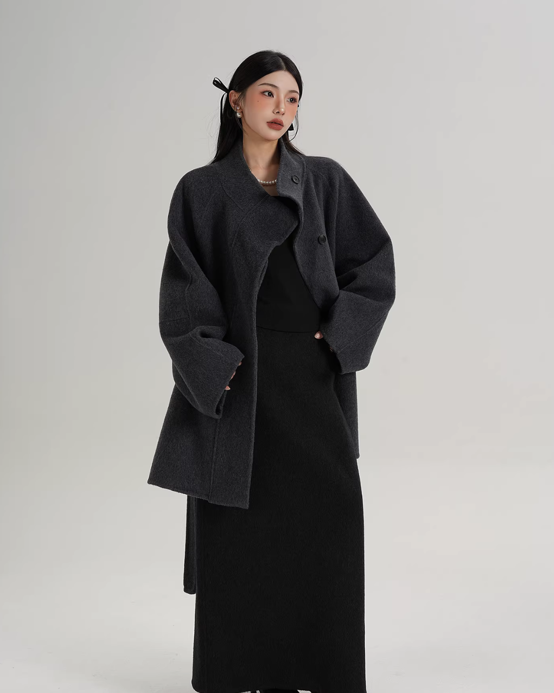 Wool Mid-Length Coat SRS0398