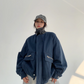 Leather Collar Volume Jacket YLS0815