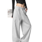 Color Contrast Stitch Sweat Pants ICM0105