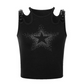 Star Rhinestone Short Vest IMO0057