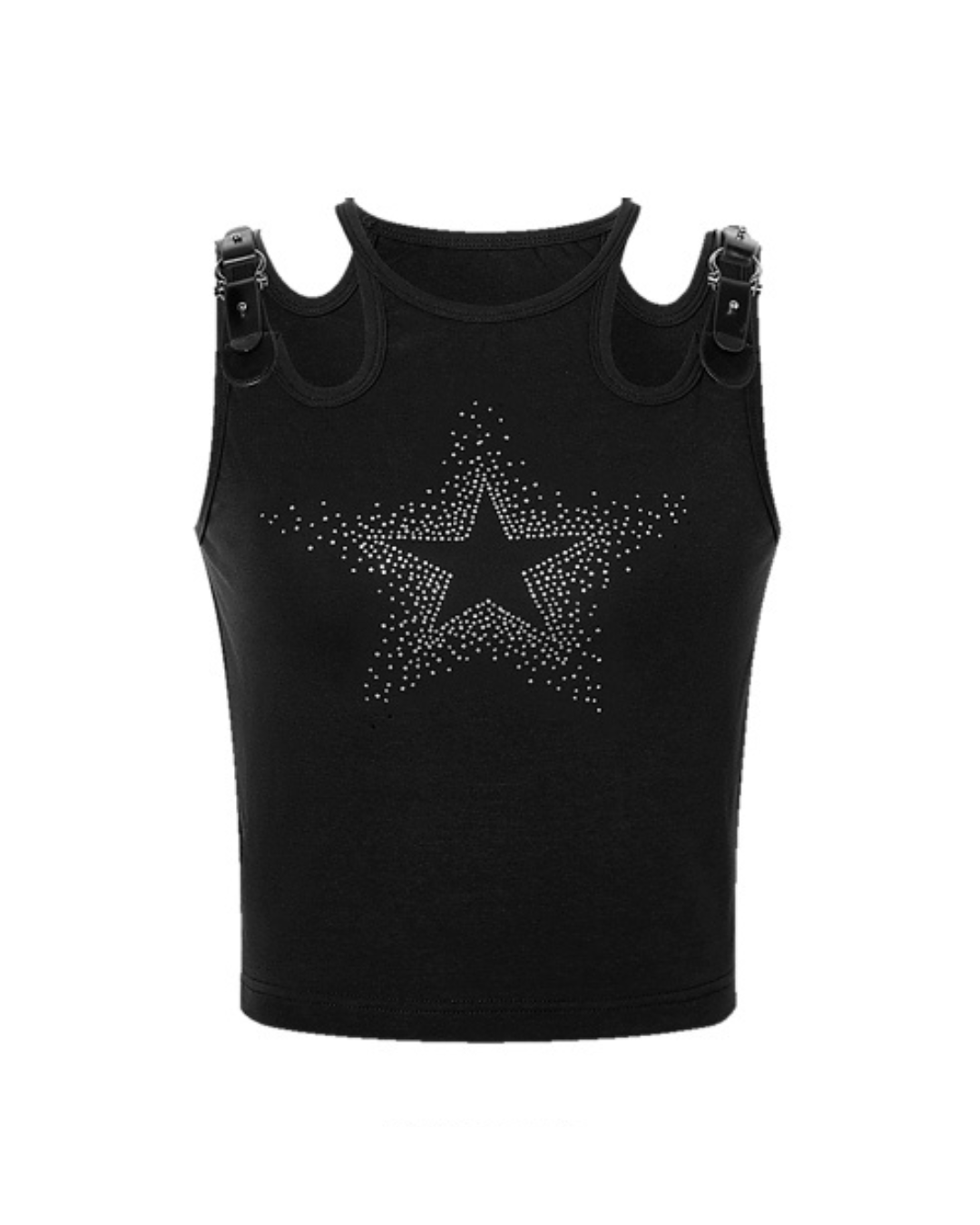 Star Rhinestone Short Vest IMO0057