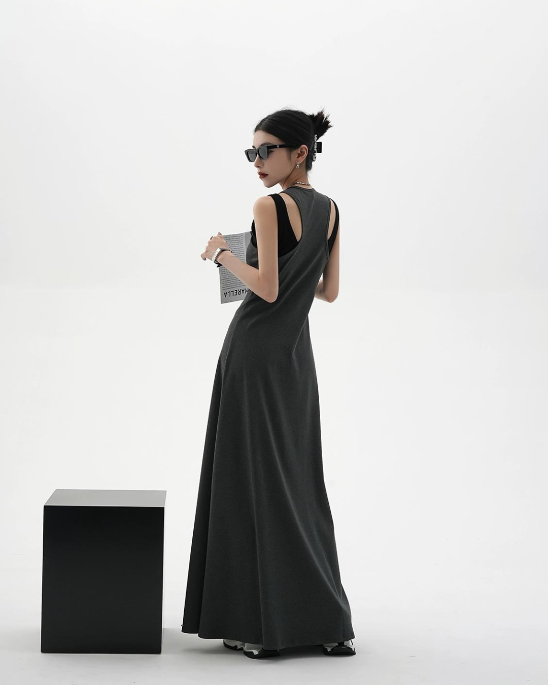 Sleeveless Tight Long Dress SRS0104