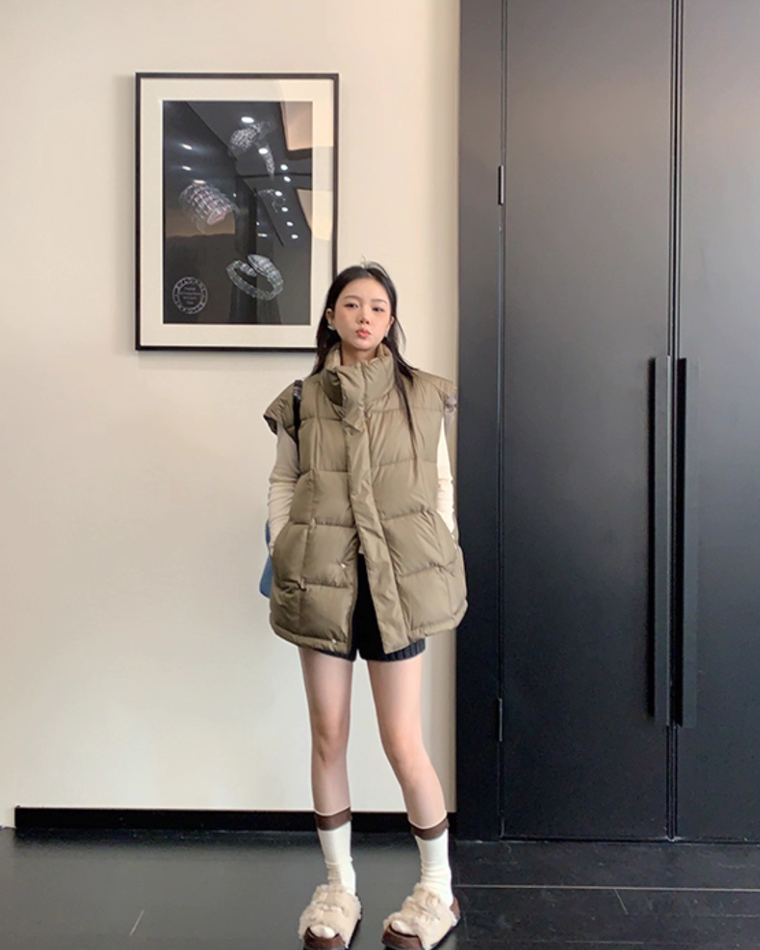 Stand Collar Down Vest YLS1006