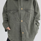 Leather Collar Military Jacket YLS0914