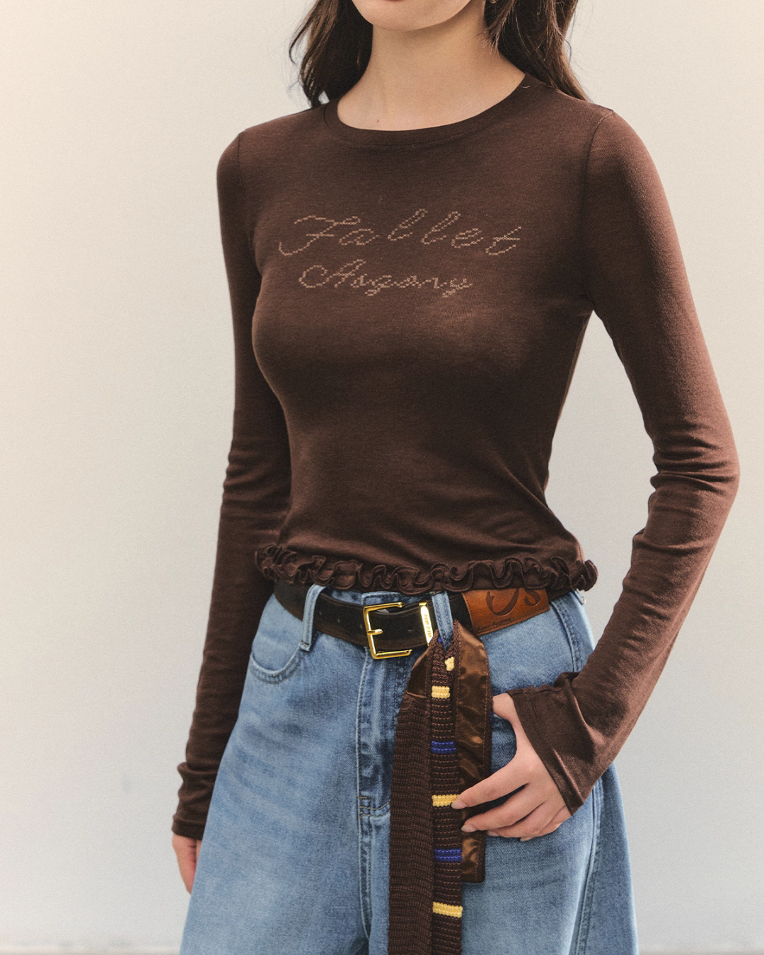 Retro Casual Khaki Jacket / Long-Sleeve Top ASG0052