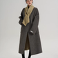 Scarf Collarless Coat SRS0412