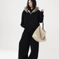 Fur Collar Fleece Hoodie/Casual Pants ACS0349