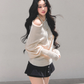 Dolman Sleeve Boat Neck Knit LAS0044