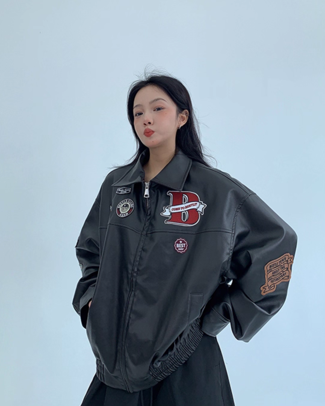 American Retro PU Leather Jacket YLS0895