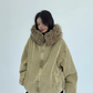 Fur Corduroy Double-Zip Jacket YLS0993