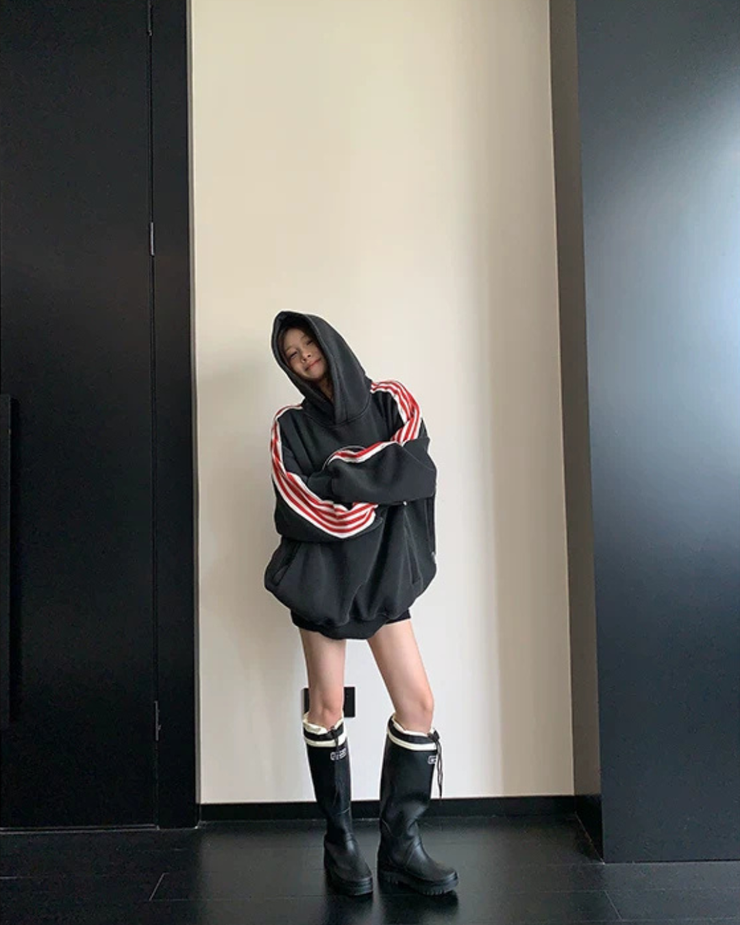 Three Stripes Sweat Hoodie YLS1068