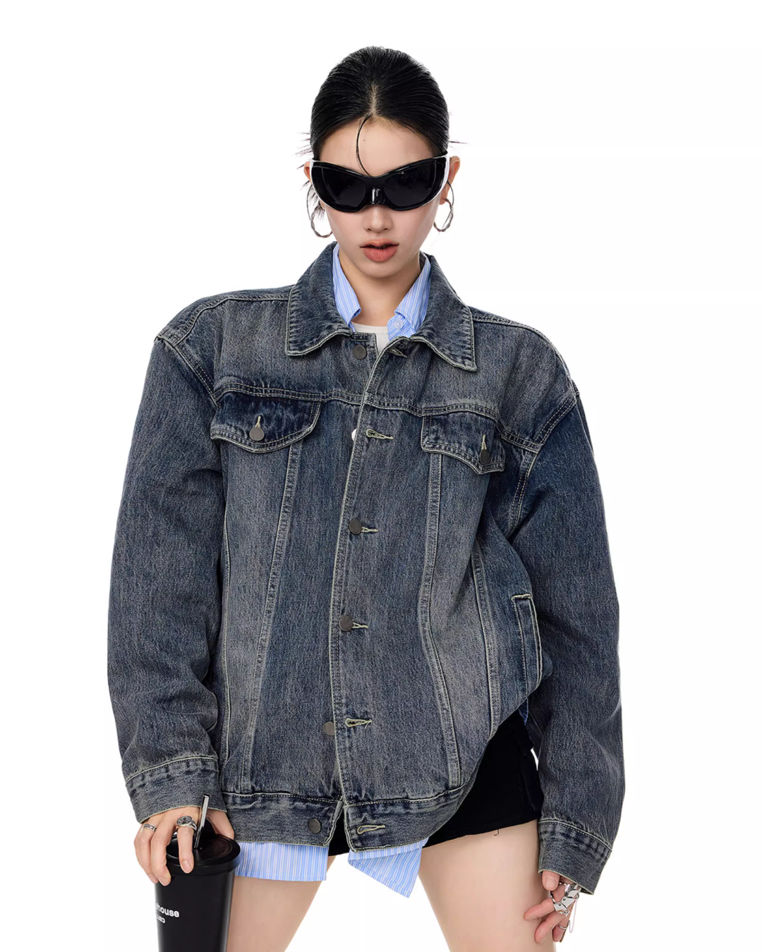 Loose Silhouette Denim Jacket ICM0091
