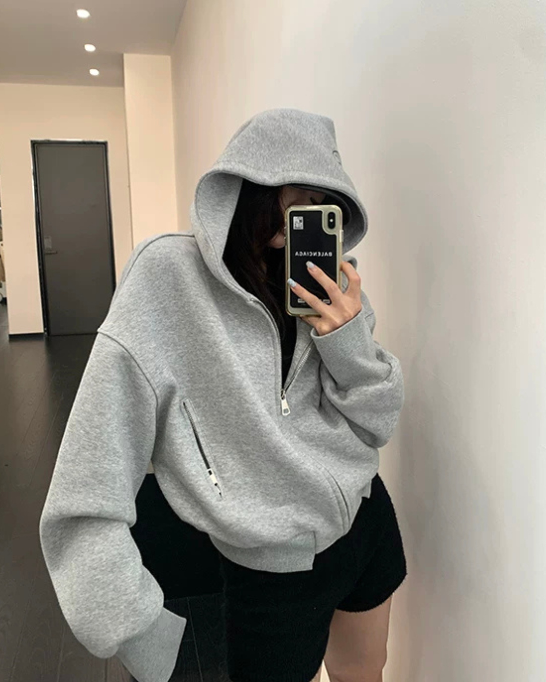 Back Logo Zip Hoodie YLS1036