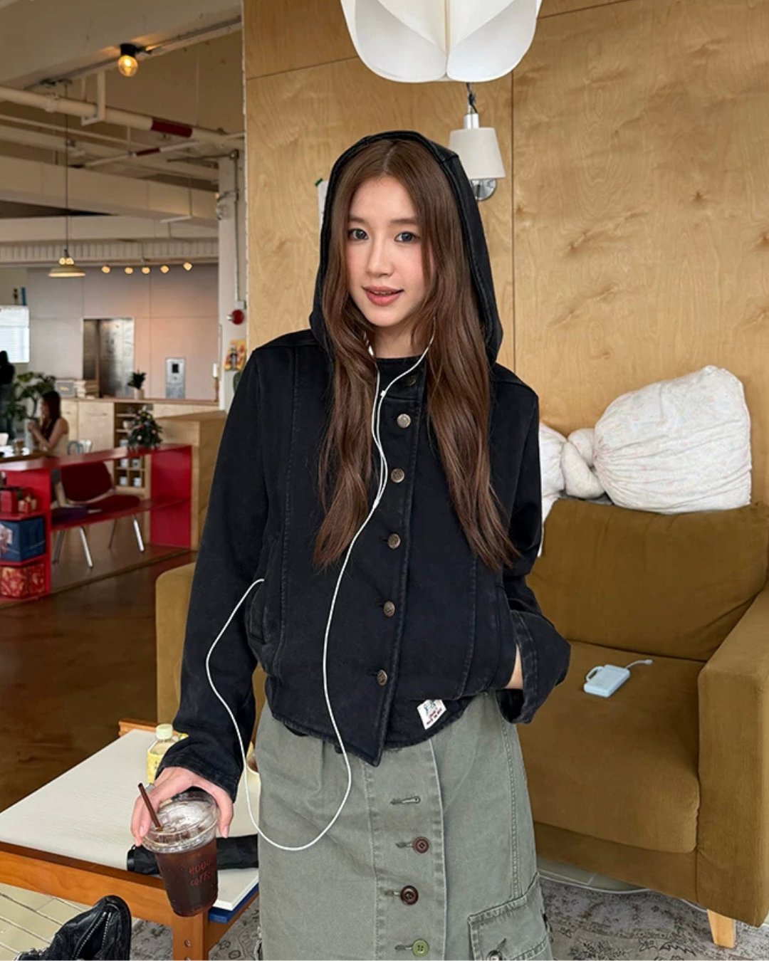 Vintage Washed Hoodie Jacket CYE0103