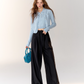 Race Ribbon Loose Slacks Pants ASG0061