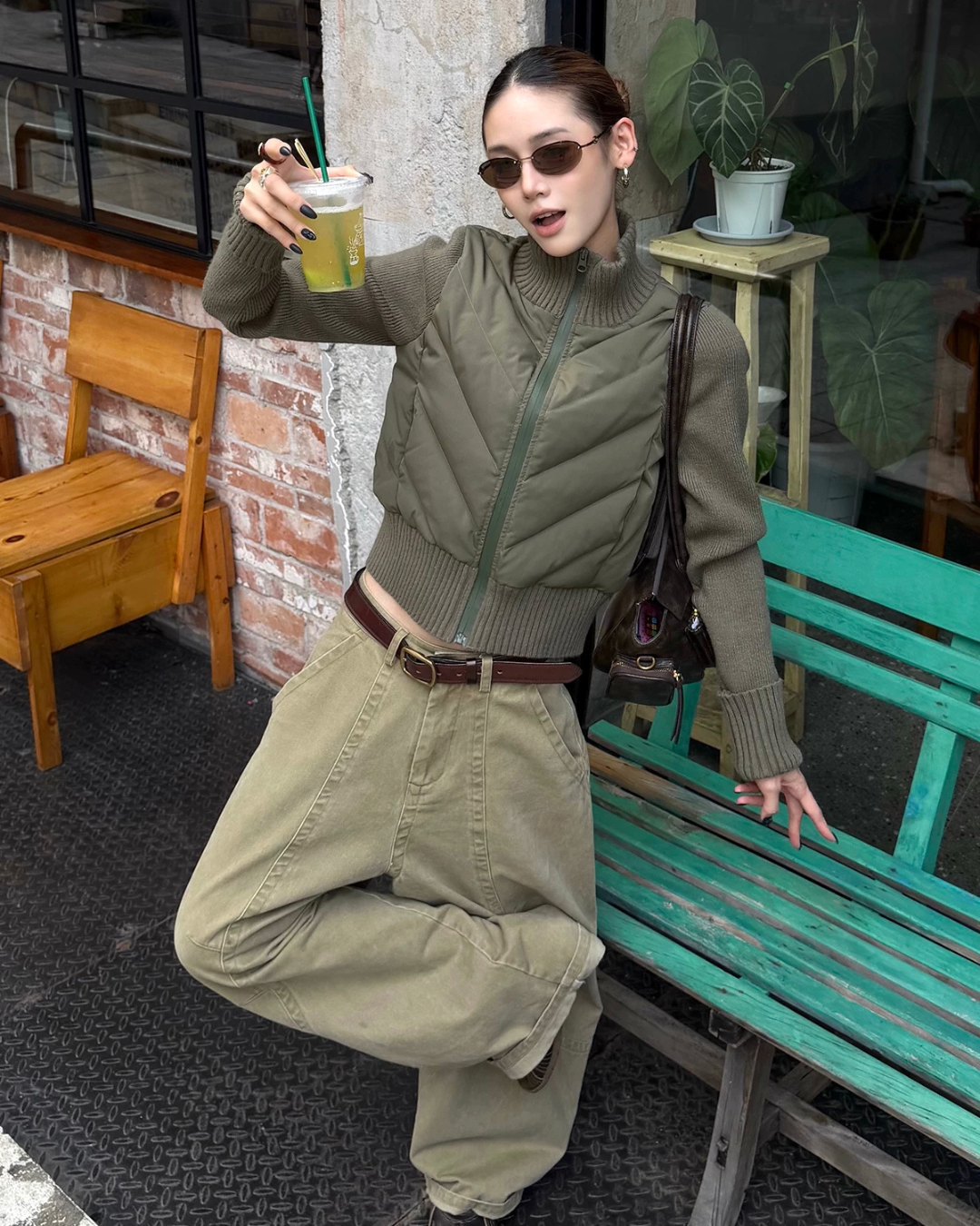 Knit Panel Quilted Knit Jacket WWP0019