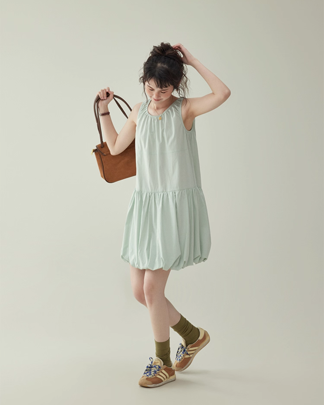 Balloon Sleeveless Dress AMU0039