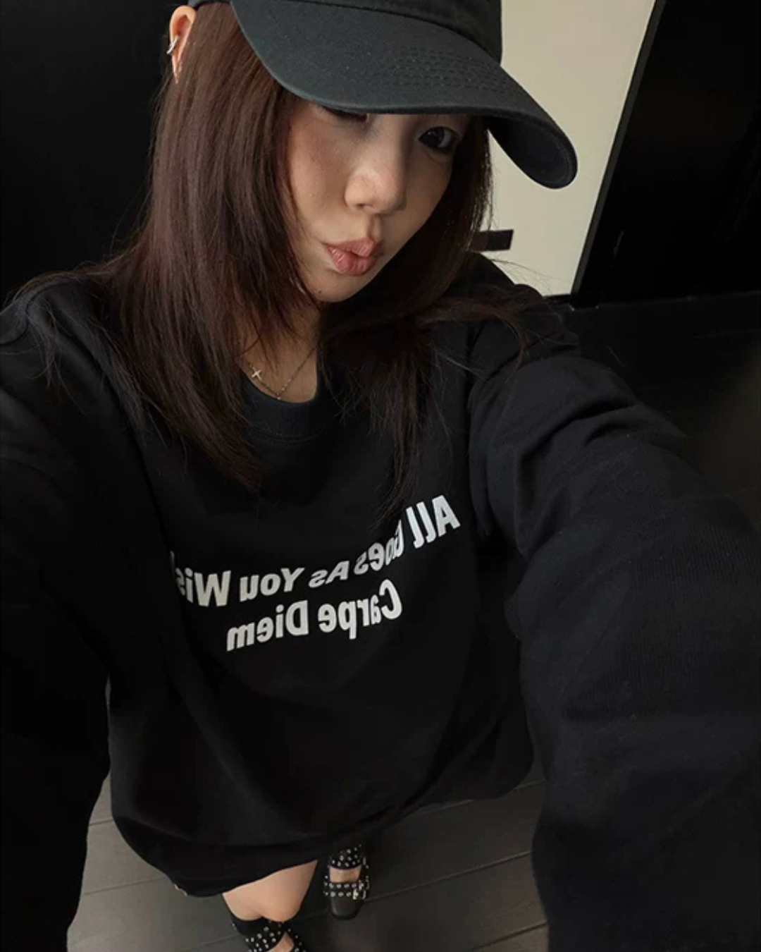 Logo Oversized Long-Sleeve T-Shirt YLS1061
