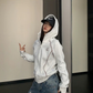 Color-Contrast Stitch Short Jacket YLS1045