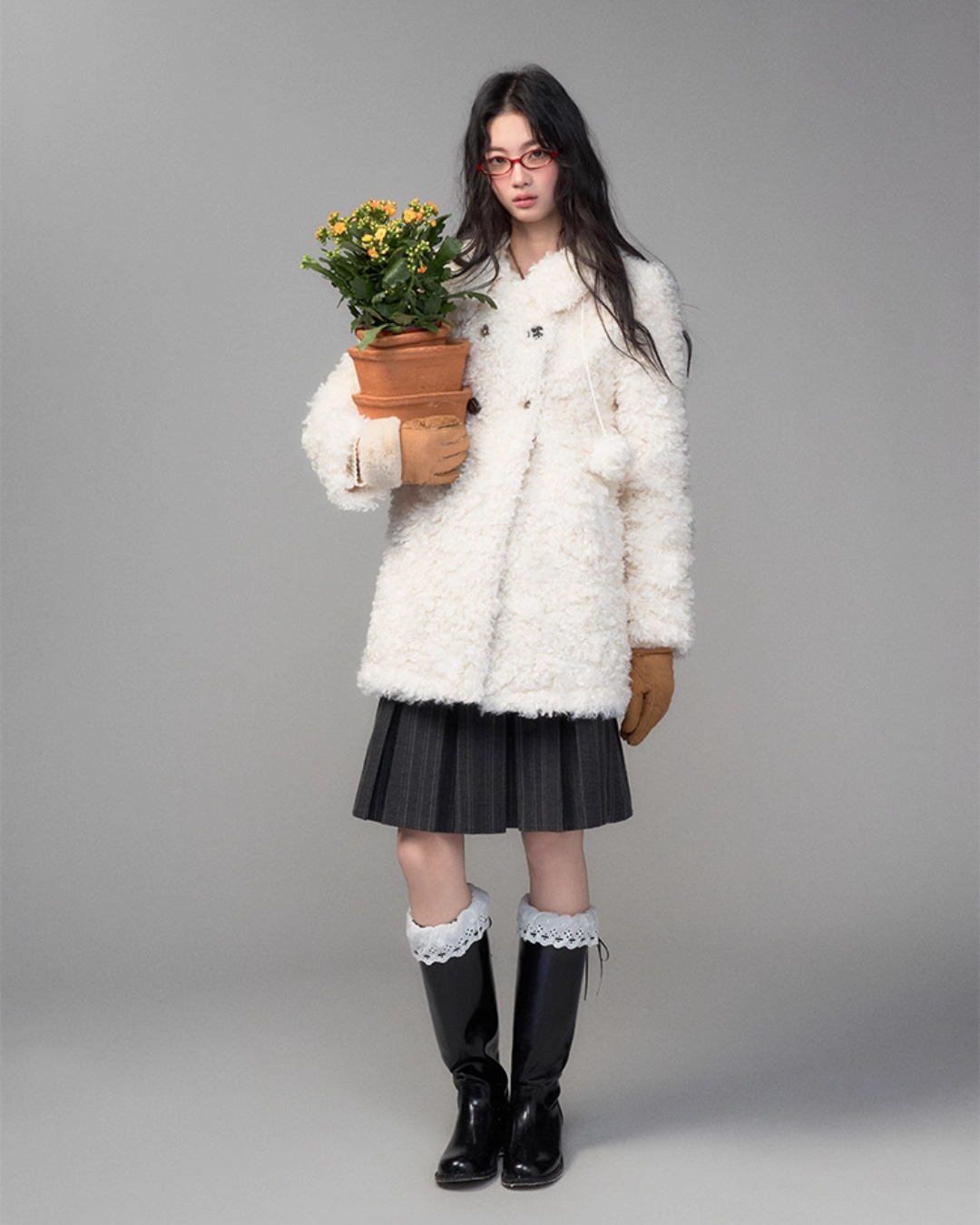 College Style Pleated Skirt TRK0003