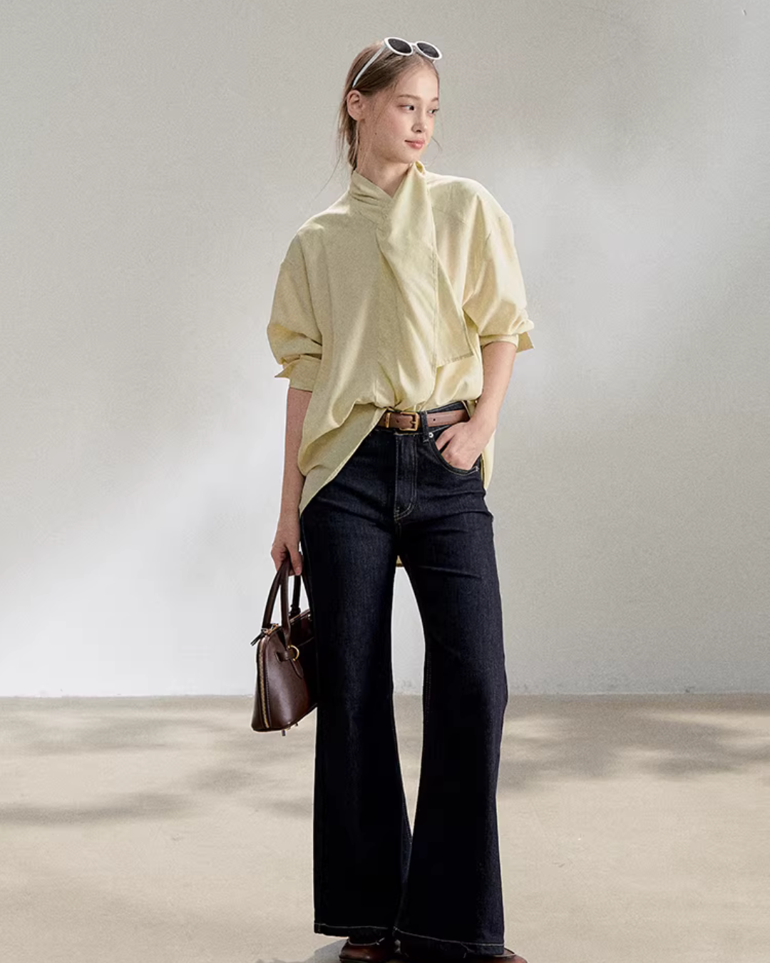 Tie-Up Long-Sleeve Shirt RCR0020