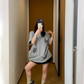Butterfly Patch Short Sleeve T-Shirt YLS0836