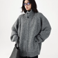 Stand Collar Knit Jacket ACS0352
