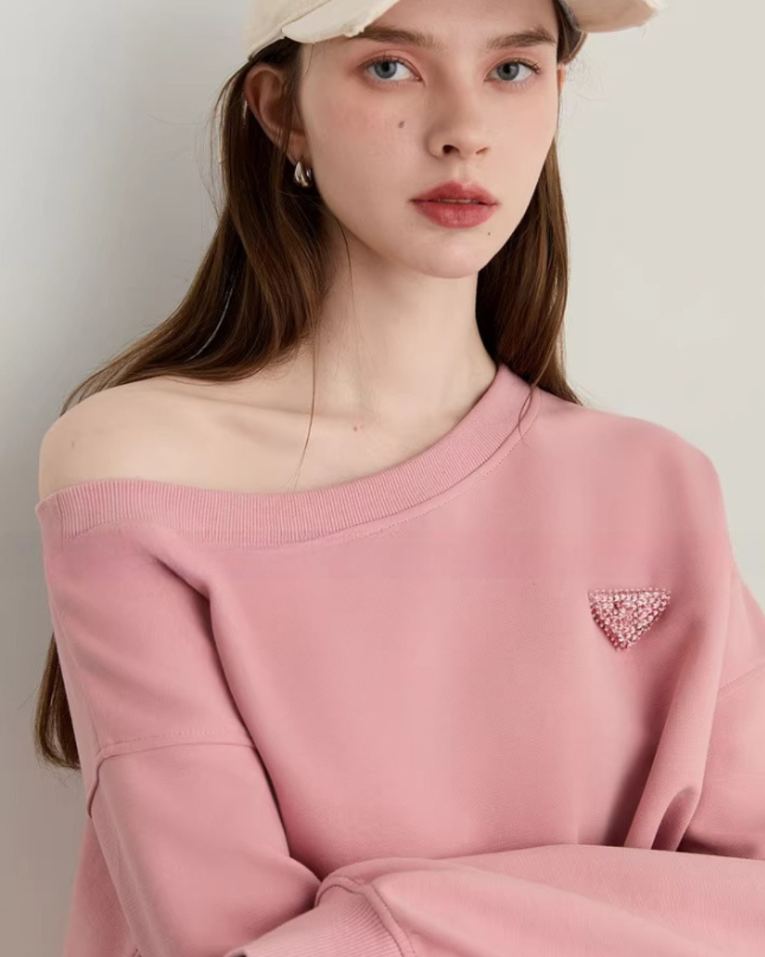 One-Shoulder Sweatshirt Top / Mini Skirt DPY0069