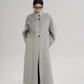 Mock Neck Long Coat SRS0413
