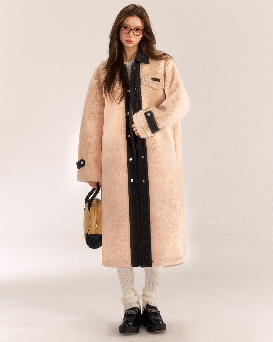 Denim Shearling Casual Coat  ASG0050
