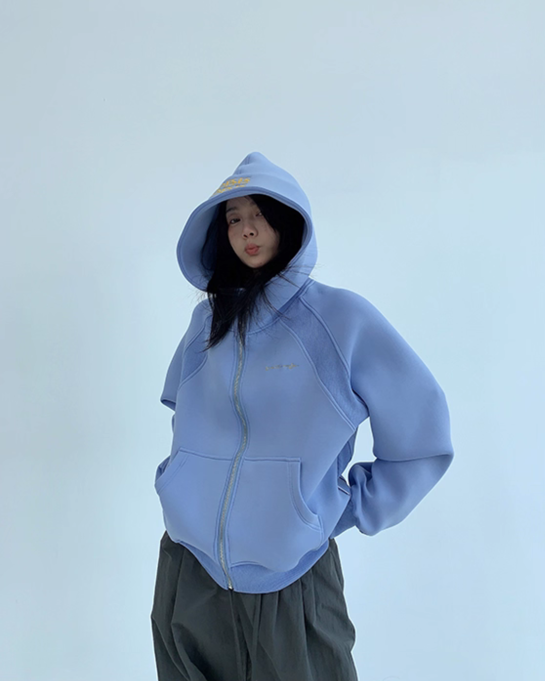 Big Hood Zip Hoodie YLS0938