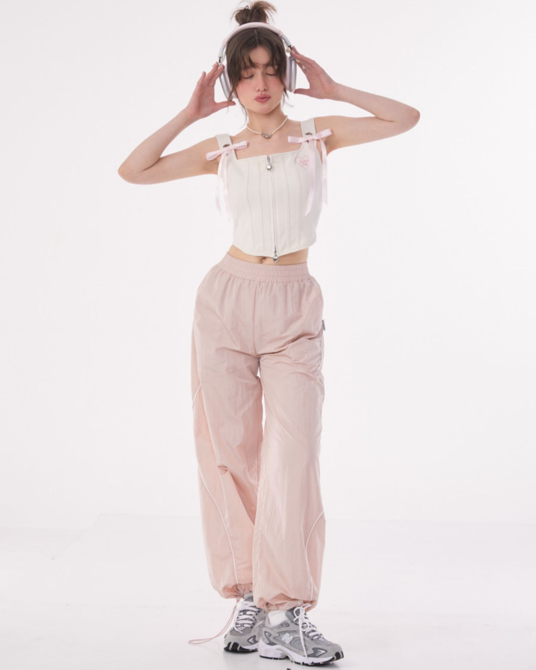 Side Wave Line Nylon Pants ZZF0208